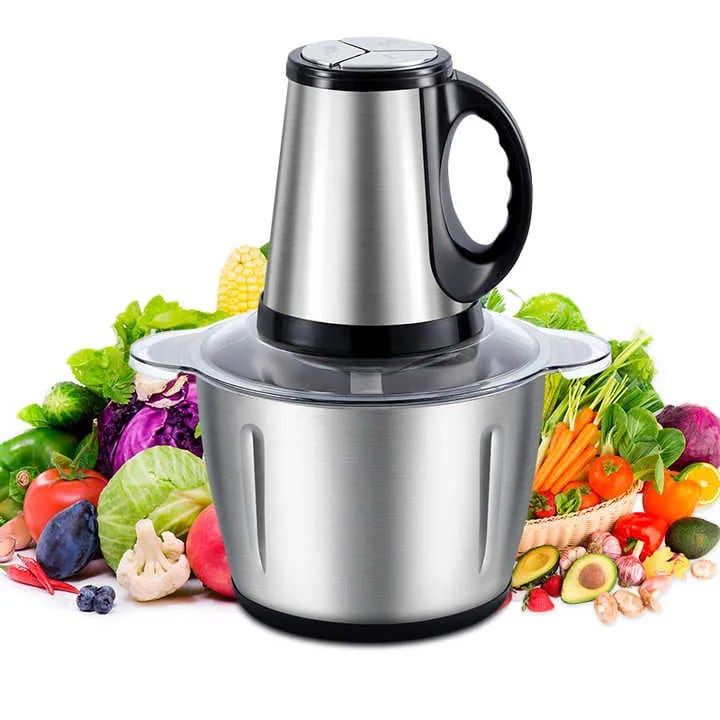 Electric Chopper Meat Grinder - Grains Pulses Grinder Effective Motor - Qeema Machine - Image 3