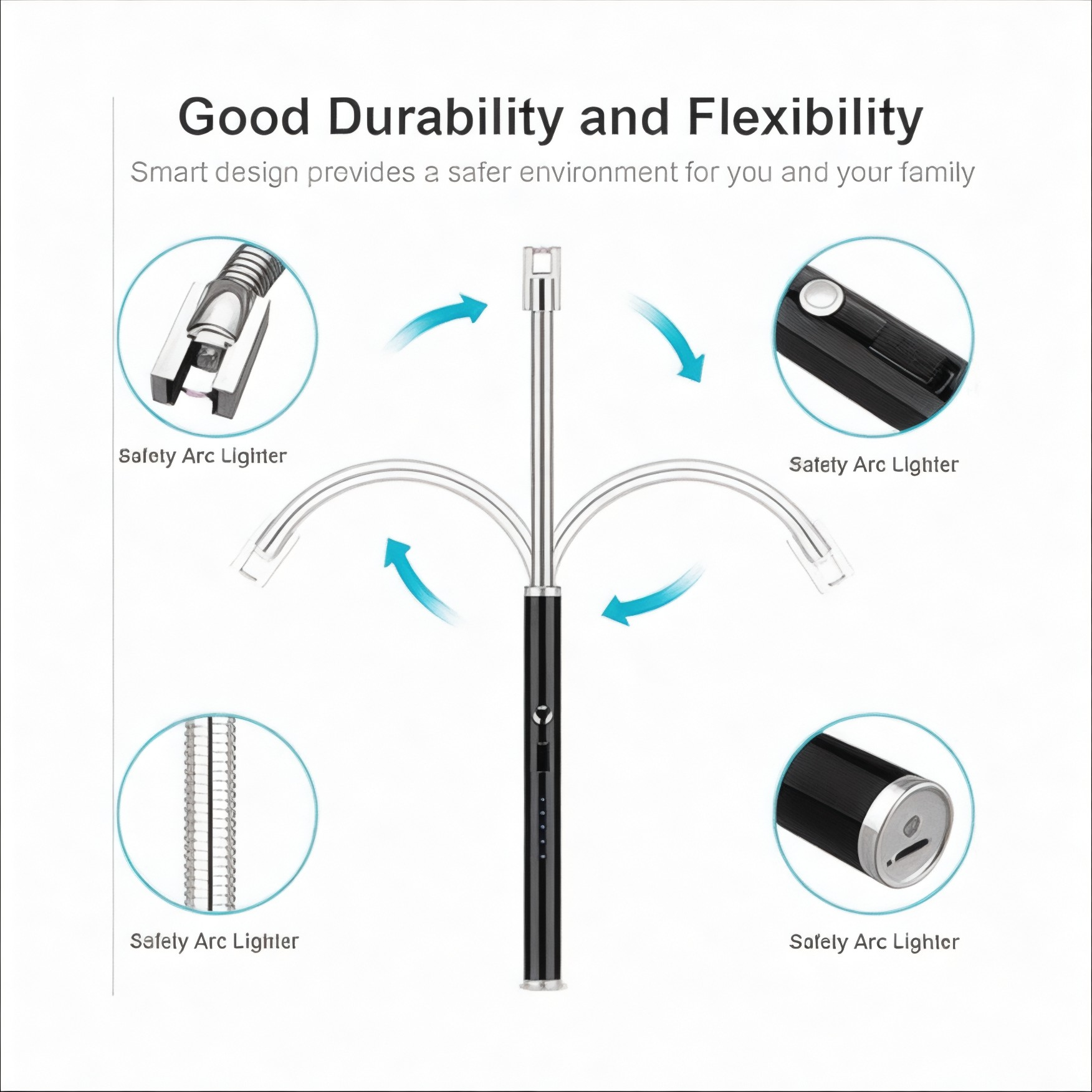 USB Rechargeable Electric Arc Lighter - Image 3