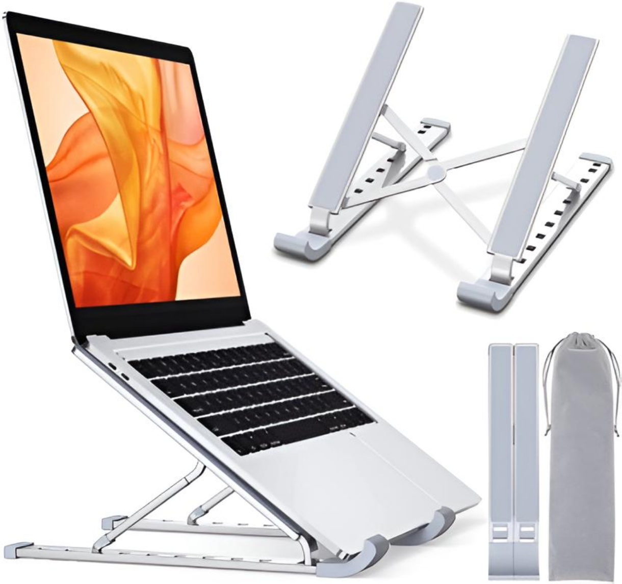 Foldable Laptop Metal Stand