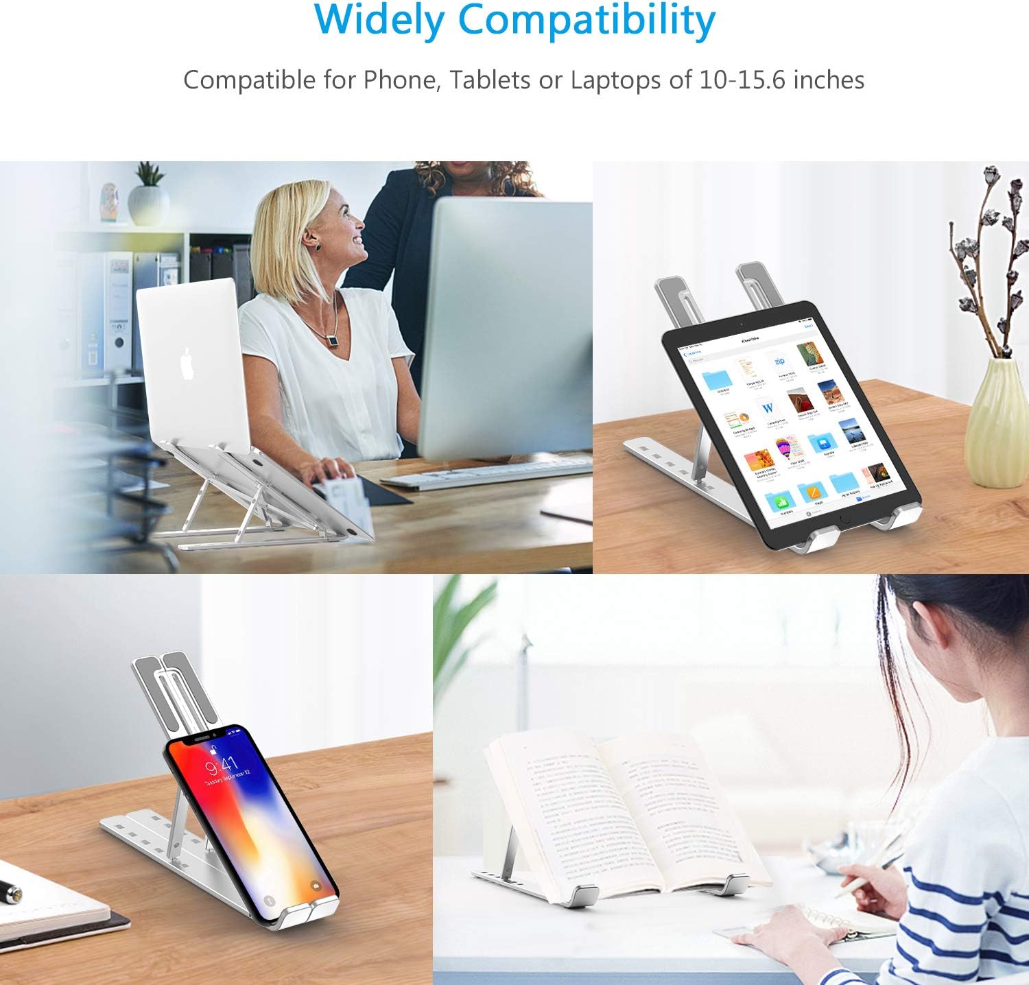 Foldable Metal Stand for Laptops & Tablets - Image 7