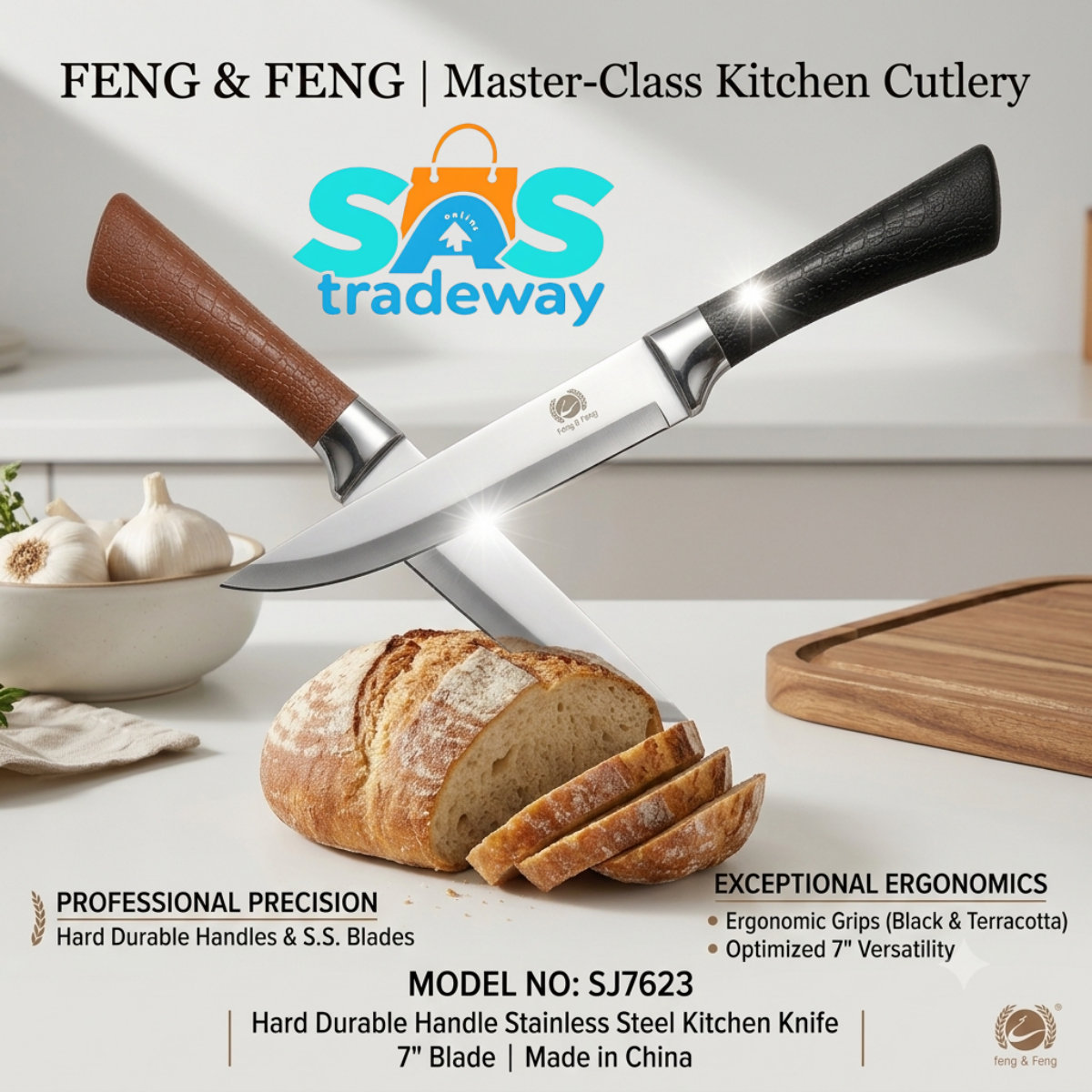 Feng & Feng SJ7623 Kitchen Knife stainless steel blade